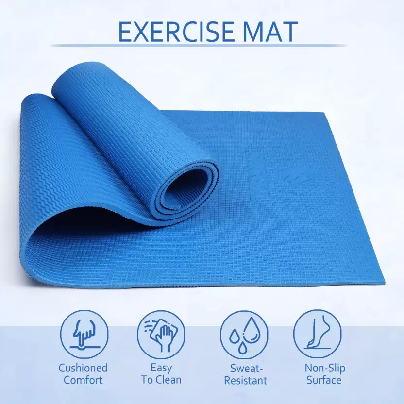Quick Shel EVA Anti Slip Home Gym Exercise Workout Fitness for Men Women Kids 6 mm and 8 mm Yoga Mat