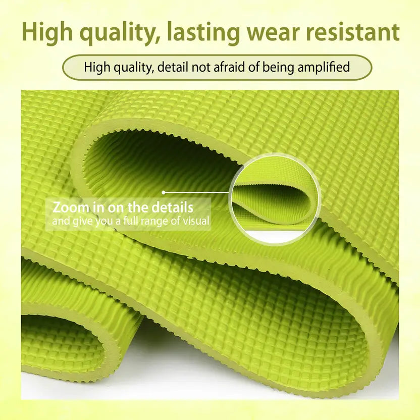Quick Shel EVA Anti Slip Home Gym Exercise Workout Fitness for Men Women Kids 6 mm and 8 mm Yoga Mat