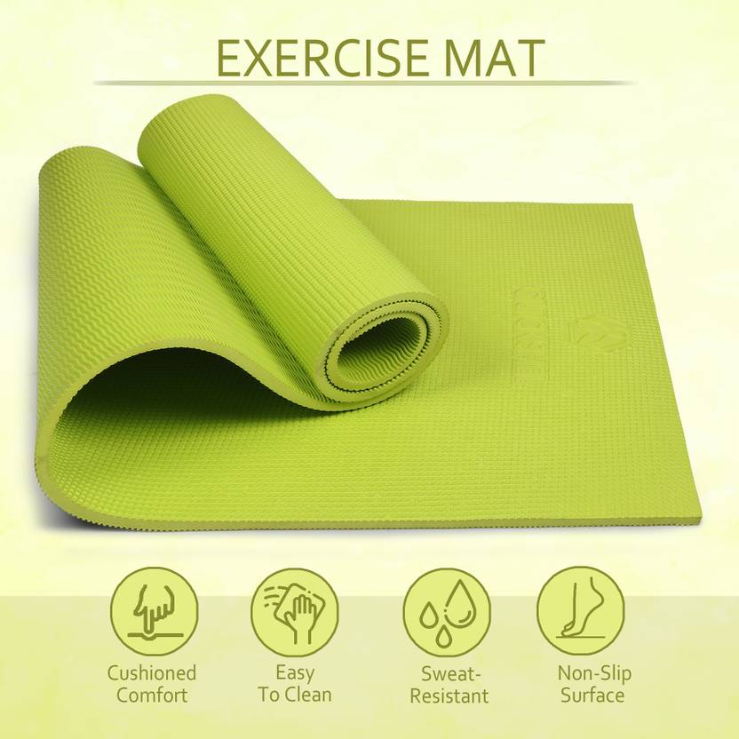 Quick Shel EVA Anti Slip Home Gym Exercise Workout Fitness for Men Women Kids 6 mm and 8 mm Yoga Mat