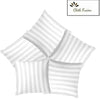 Microfiber Sofa Cushions Set of 5, Durable Sofa Pillow for Home Decor (White)