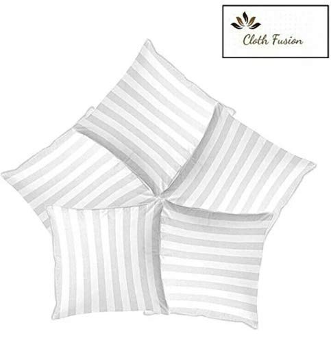 Microfiber Sofa Cushions Set of 5, Durable Sofa Pillow for Home Decor (White)