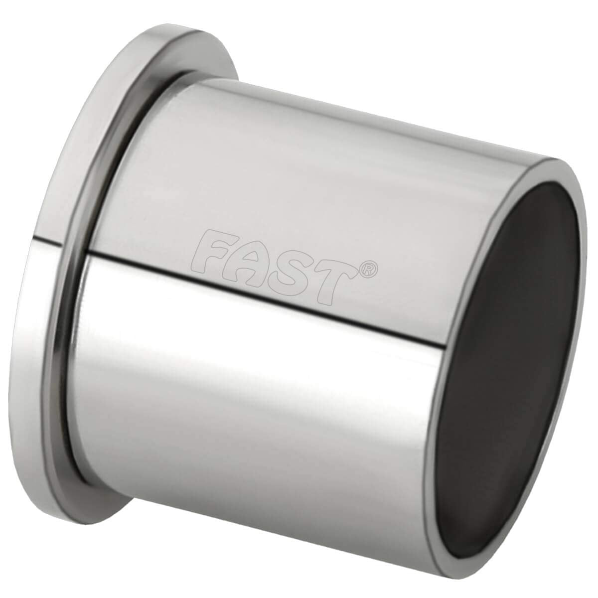 Special Heavy Wall to Wall Bracket for Stainless Steel Curtain Rod and Wardrobe Rod (Steel, White, Silver, 1Inch)