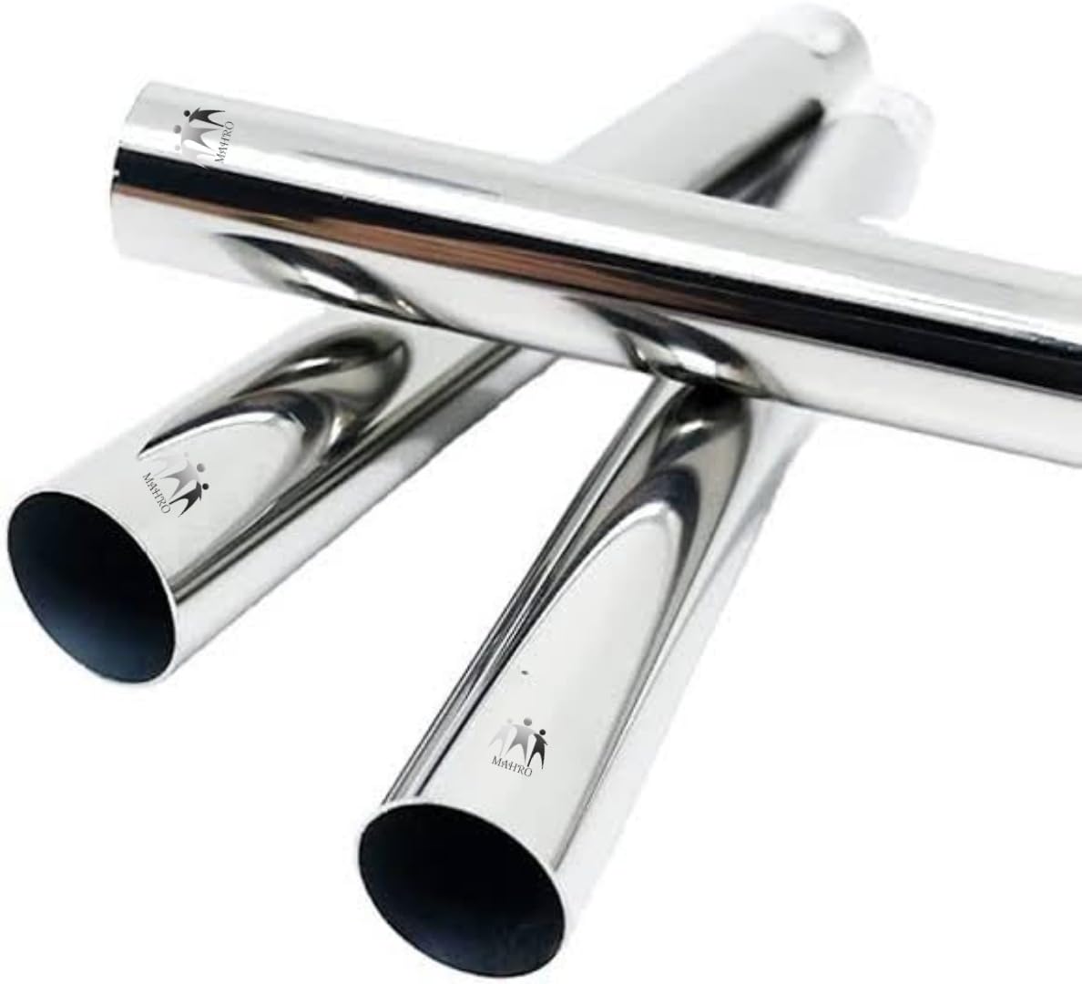 Jindal Stainless Steel (Heavy Duty) 1 Inch Curtain Pipe Length: 6 Feet (72 Inches) Pack Of 2, SILVER