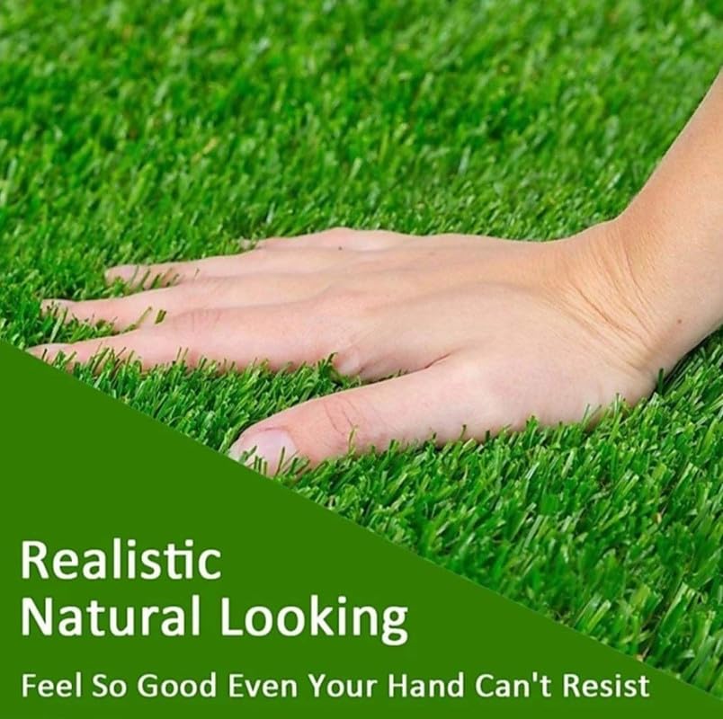 Click to open expanded view   VIDEO     4+ innovative edge High Density Artificial Grass Carpet Mat for Balcony, Lawn, Door Green with 4 Layer Protection
