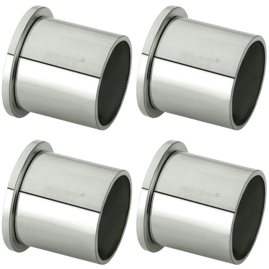 Special Heavy Wall to Wall Bracket for Stainless Steel Curtain Rod and Wardrobe Rod (Steel, White, Silver, 1Inch)