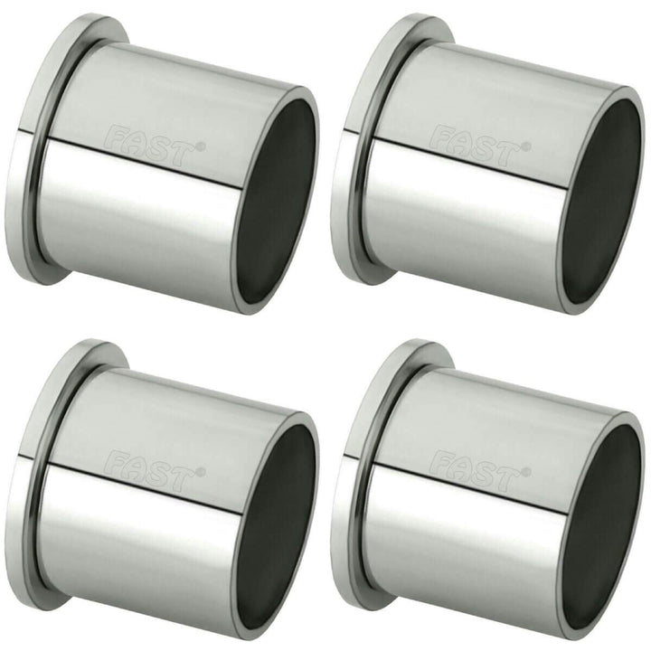 Special Heavy Wall to Wall Bracket for Stainless Steel Curtain Rod and Wardrobe Rod (Steel, White, Silver, 1Inch)