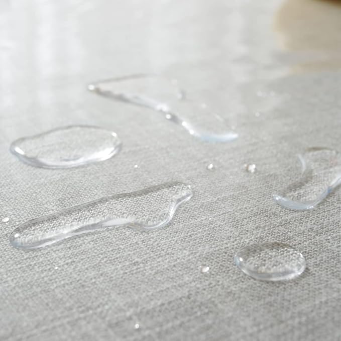 Homerz Premium High Thickness Transparent Table Cover with Lace, Durable and Waterproof