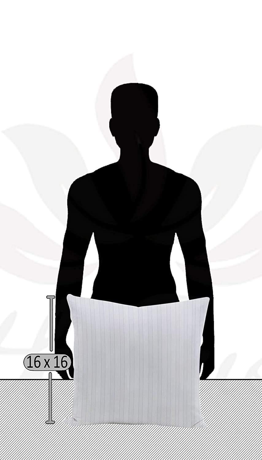 Microfiber Sofa Cushions Set of 5, Durable Sofa Pillow for Home Decor (White)