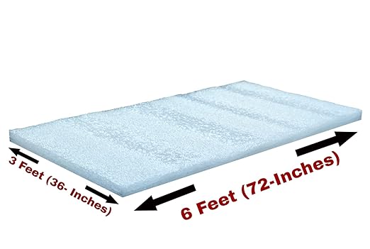 STYLELAB EP EPE Foam Sheet 6x3 Feet 25MM Thickness White Color (Set of 1 Sheet)