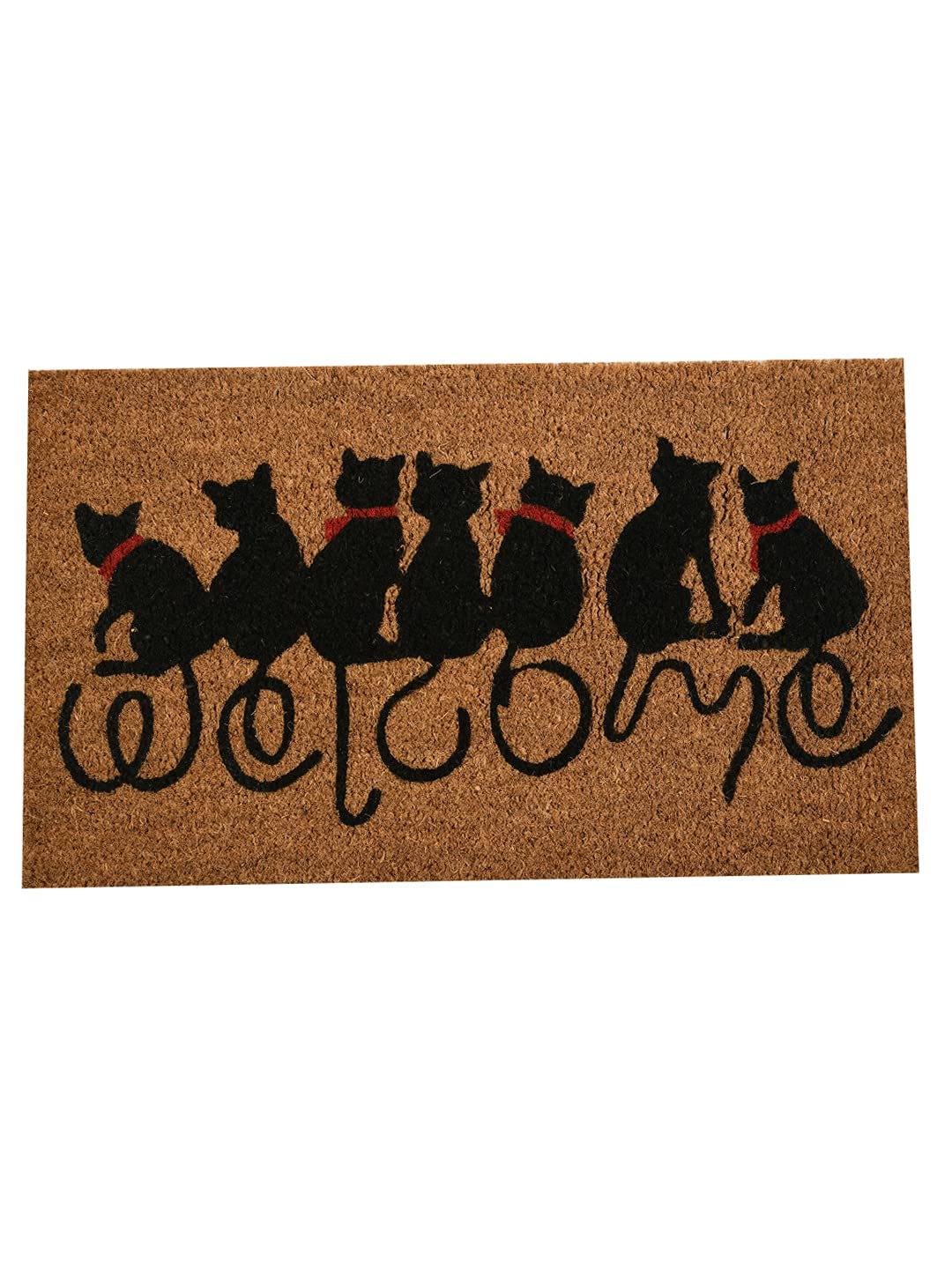 SWHF Doormat Mat for Front Door Entrance, Entryway Doormat with Non-Slip PVC Backing for Outdoor and Indoor Use, 14 x 24 Inch Coir Door Mats for Front Porch- Diamond