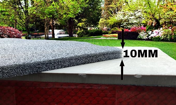 STYLELAB EP EPE Black Foam Roll 10MM Thickness for Packaging (5 Feet x 1 Feet) (BLACK)