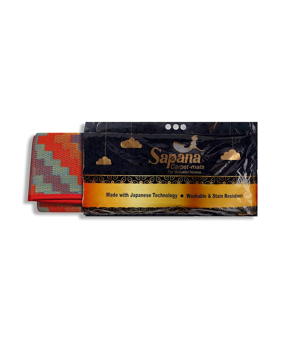 Sapana Carpet-Mats Chatai Mats for Home Multipurpose Foldable Reversible Floor Mat Rectangular Plastic Mat for Floor, Sleeping, Travel, Outdoor, Indoor
