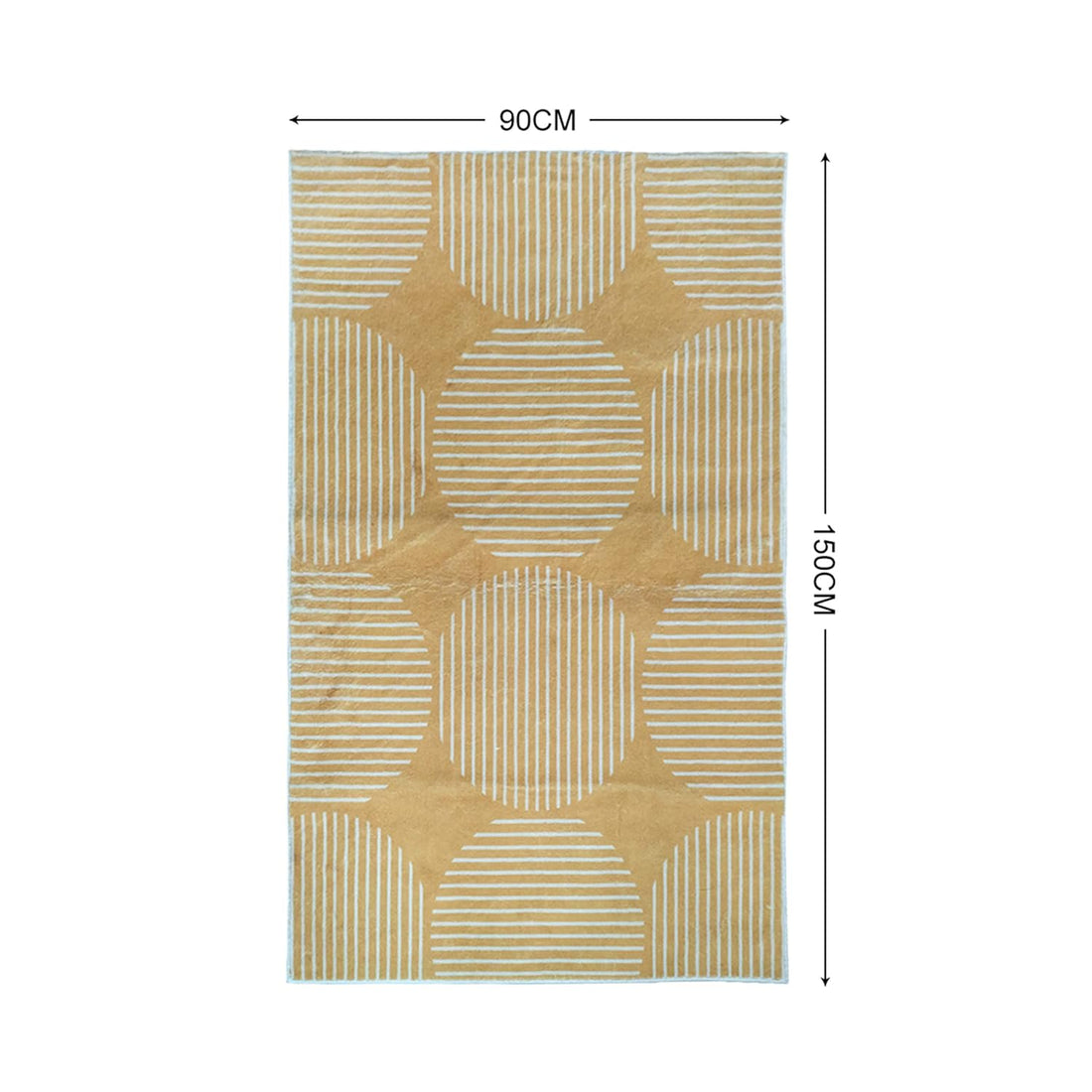 Soft Anti Slip Microfiber Carpet for Living Room, Bedroom