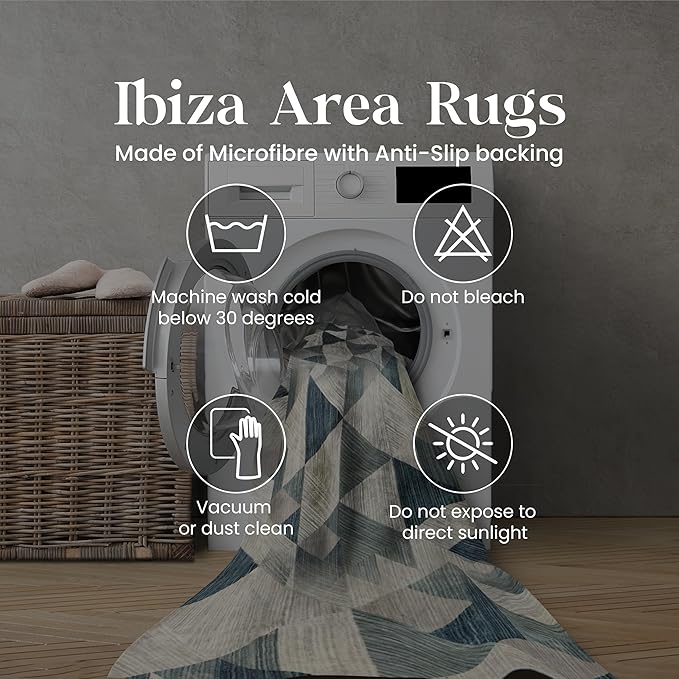 Soft Anti Slip Microfiber Carpet for Living Room, Bedroom