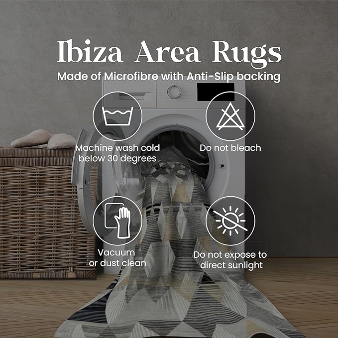 Soft Anti Slip Microfiber Carpet for Living Room, Bedroom