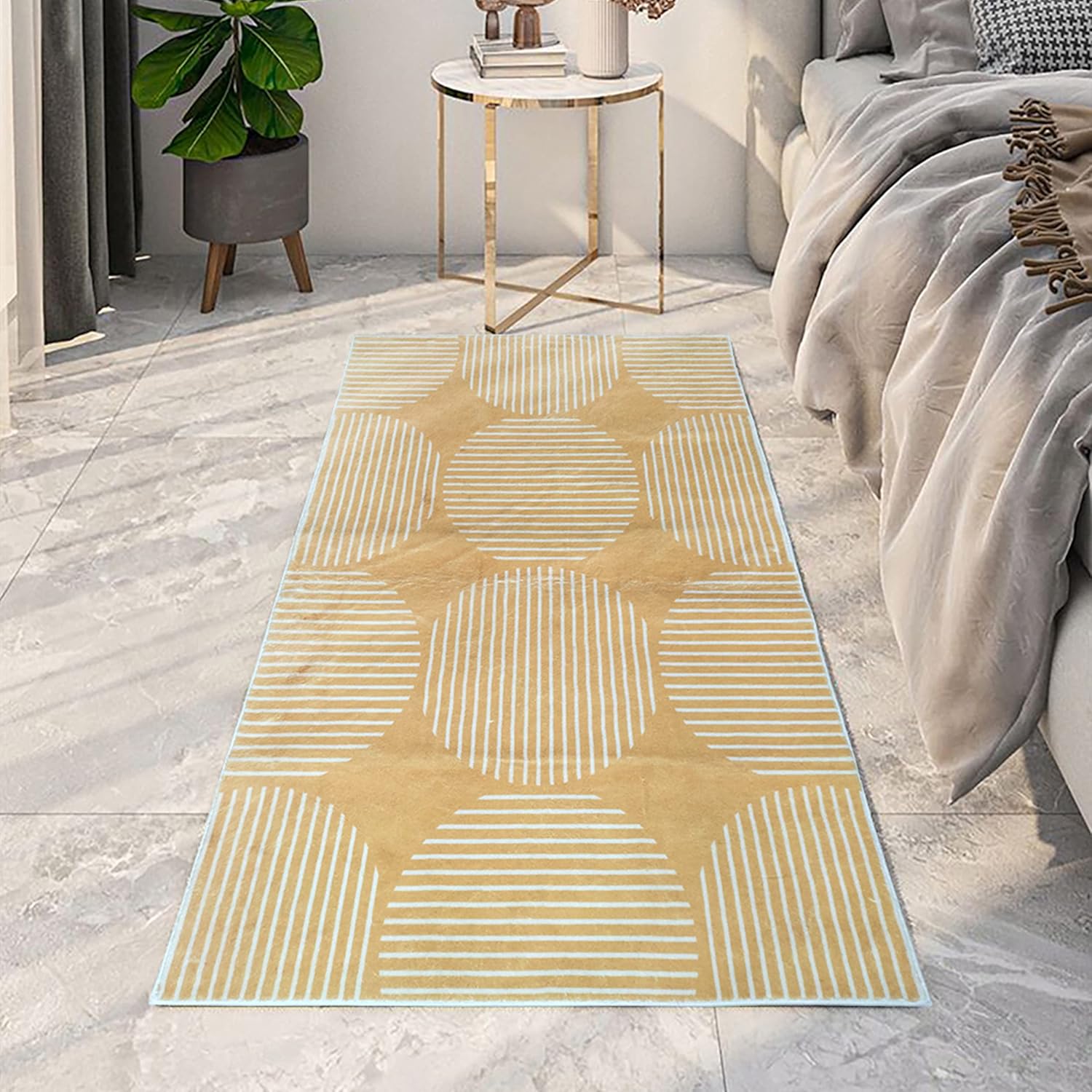 Soft Anti Slip Microfiber Carpet for Living Room, Bedroom