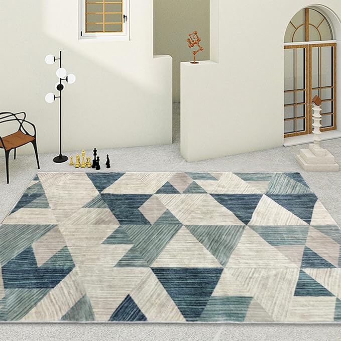 Soft Anti Slip Microfiber Carpet for Living Room, Bedroom