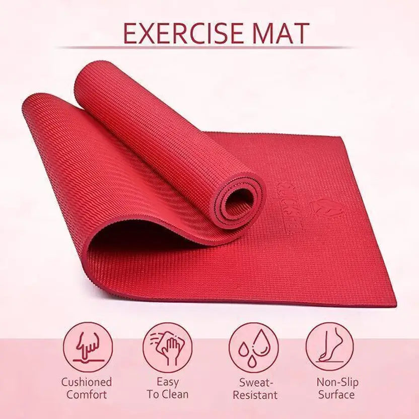 Quick Shel EVA Anti Slip Home Gym Exercise Workout Fitness for Men Women Kids 6 mm and 8 mm Yoga Mat