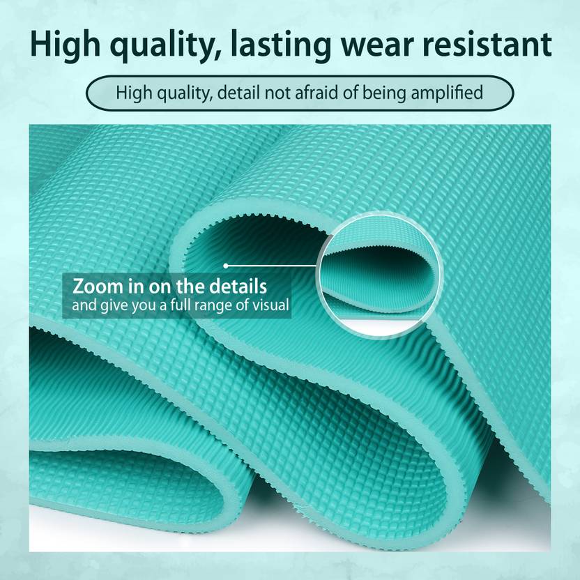 Quick Shel EVA Anti Slip Home Gym Exercise Workout Fitness for Men Women Kids 6 mm and 8 mm Yoga Mat