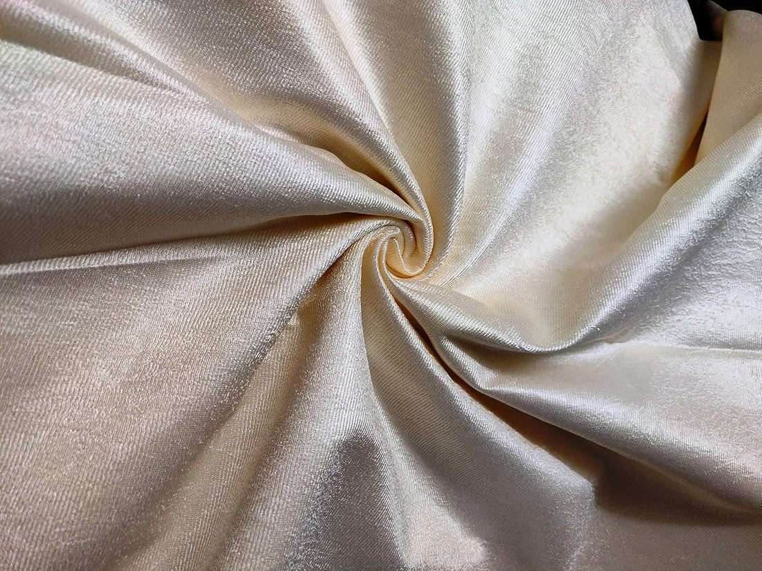 Homefab India Pack of 1 Royal Silky Cream Door Curtain with Stainless Steel Eyelets - 7 feet