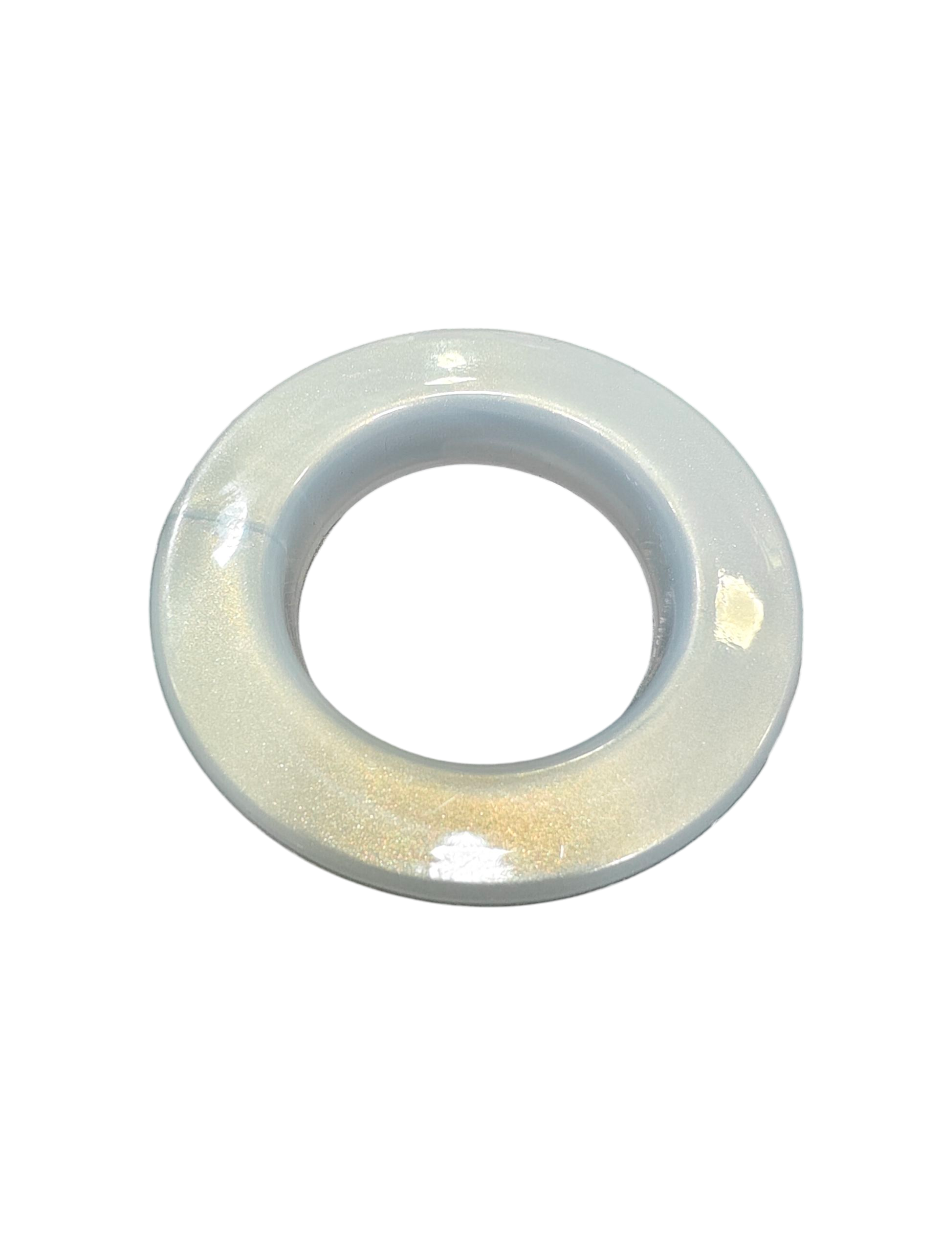 Plastic Curtain Rings 1.5 inches Eyelet Rings with Lock Ivory Colour