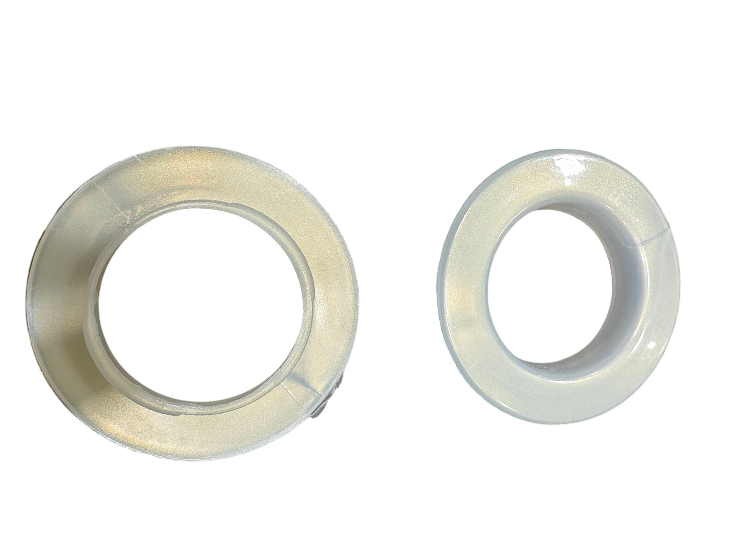 Plastic Curtain Rings 1.5 inches Eyelet Rings with Lock Ivory Colour