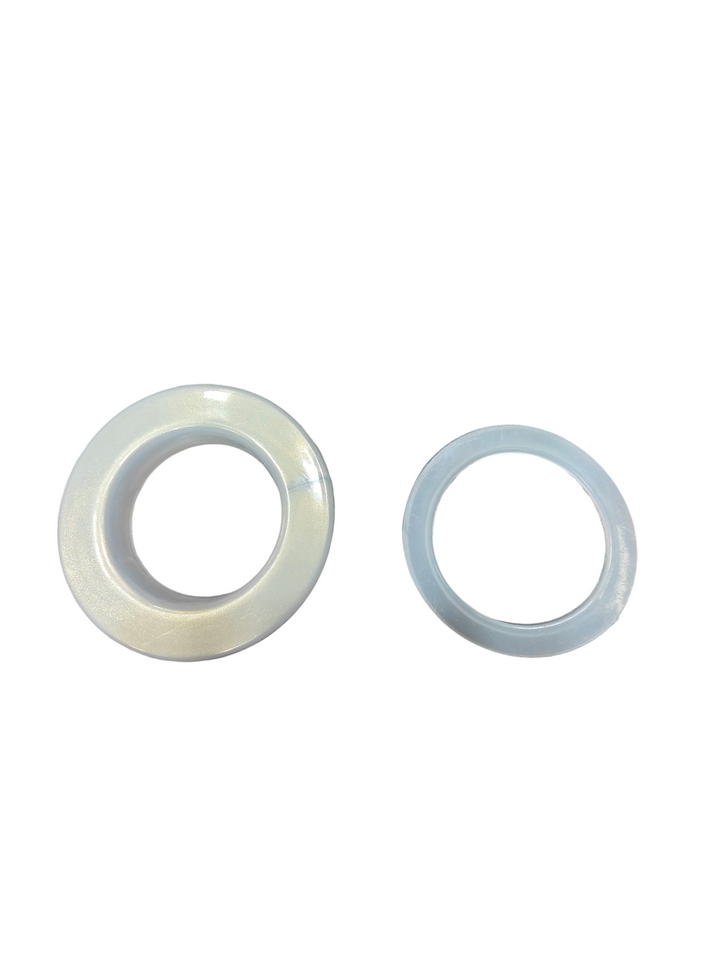 Plastic Curtain Rings 1.5 inches Eyelet Rings with Lock Ivory Colour