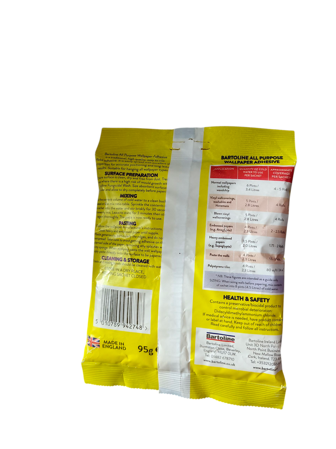 Bartoline All Purpose Wallpaper Adhesive