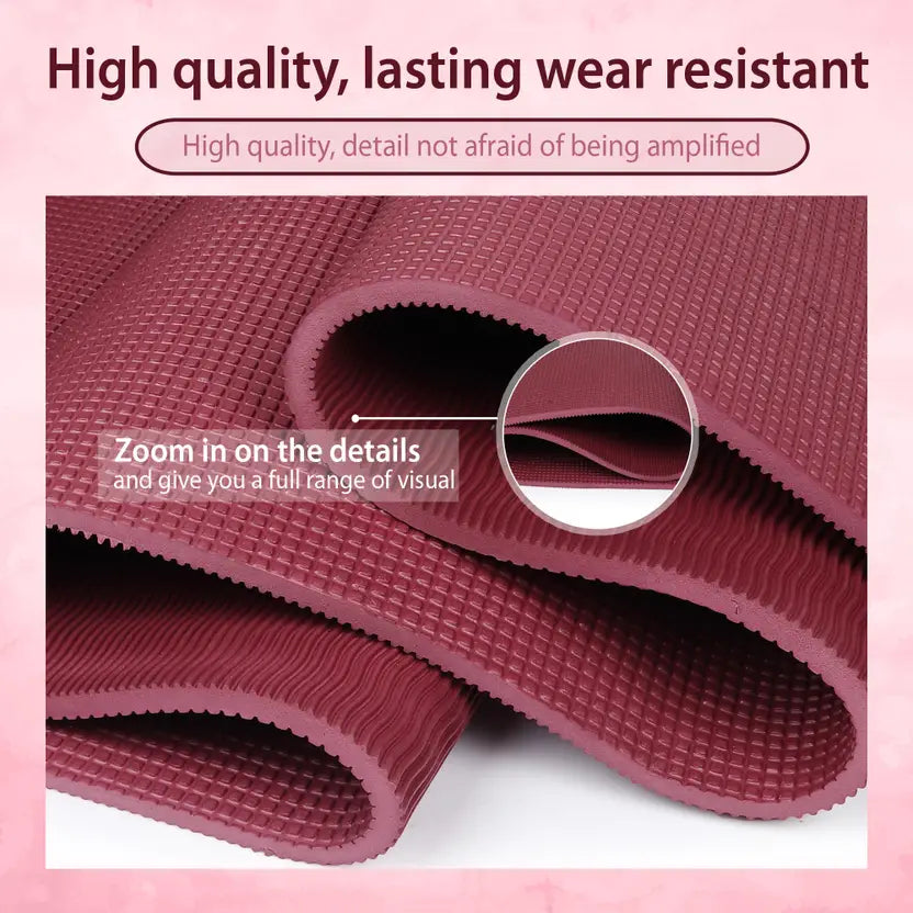 Quick Shel EVA Anti Slip Home Gym Exercise Workout Fitness for Men Women Kids 6 mm and 8 mm Yoga Mat