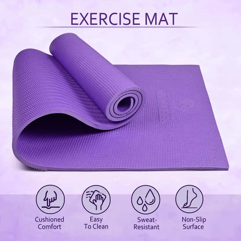 Quick Shel EVA Anti Slip Home Gym Exercise Workout Fitness for Men Women Kids 6 mm and 8 mm Yoga Mat