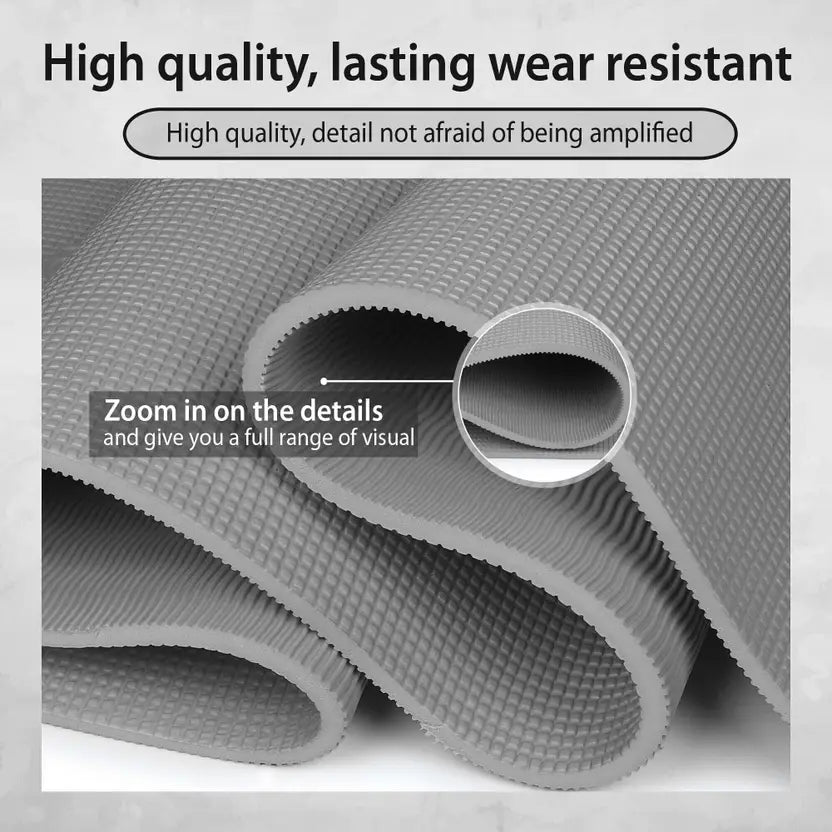 Quick Shel EVA Anti Slip Home Gym Exercise Workout Fitness for Men Women Kids 6 mm and 8 mm Yoga Mat